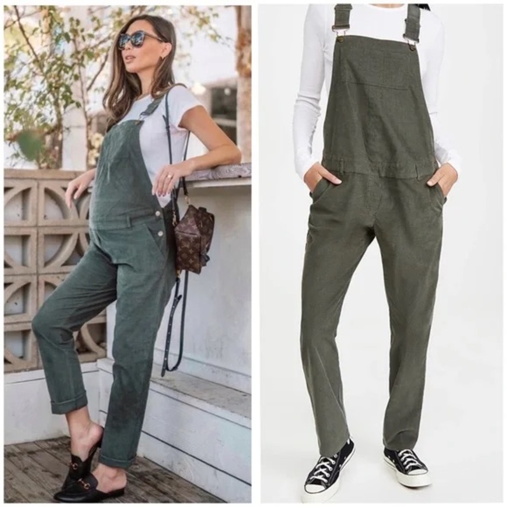 Olive Green Overalls